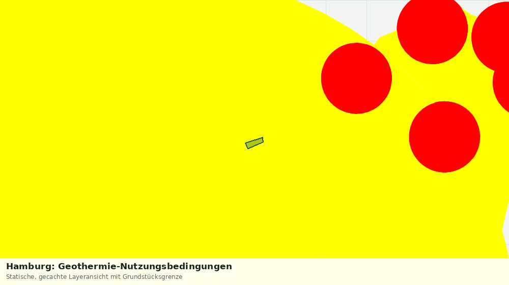 Statische Kartenansicht: Hamburg: Geothermie-Nutzungsbedingungen