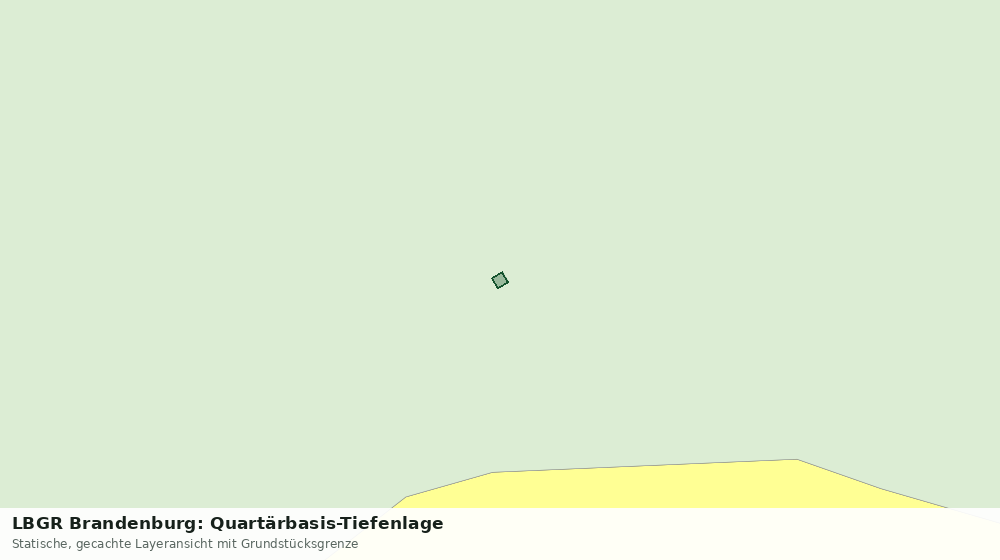 Statische Kartenansicht: LBGR Brandenburg: Quartärbasis-Tiefenlage