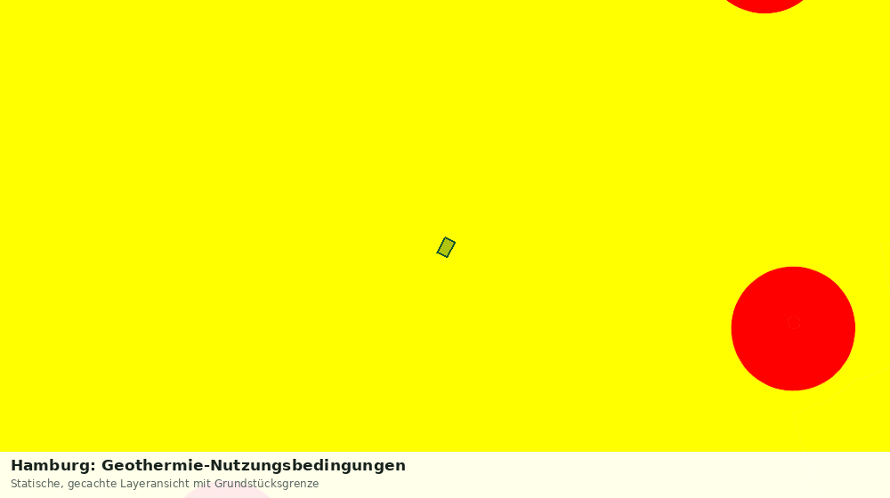 Statische Kartenansicht: Hamburg: Geothermie-Nutzungsbedingungen