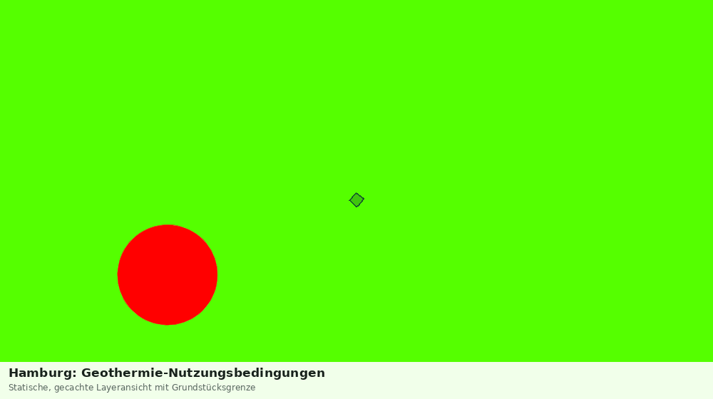 Statische Kartenansicht: Hamburg: Geothermie-Nutzungsbedingungen