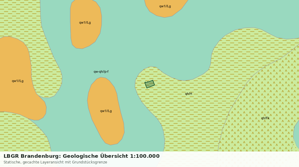 Statische Kartenansicht: LBGR Brandenburg: Geologische Übersicht 1:100.000