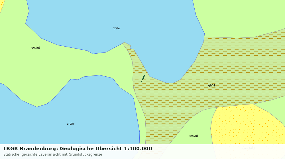 Statische Kartenansicht: LBGR Brandenburg: Geologische Übersicht 1:100.000