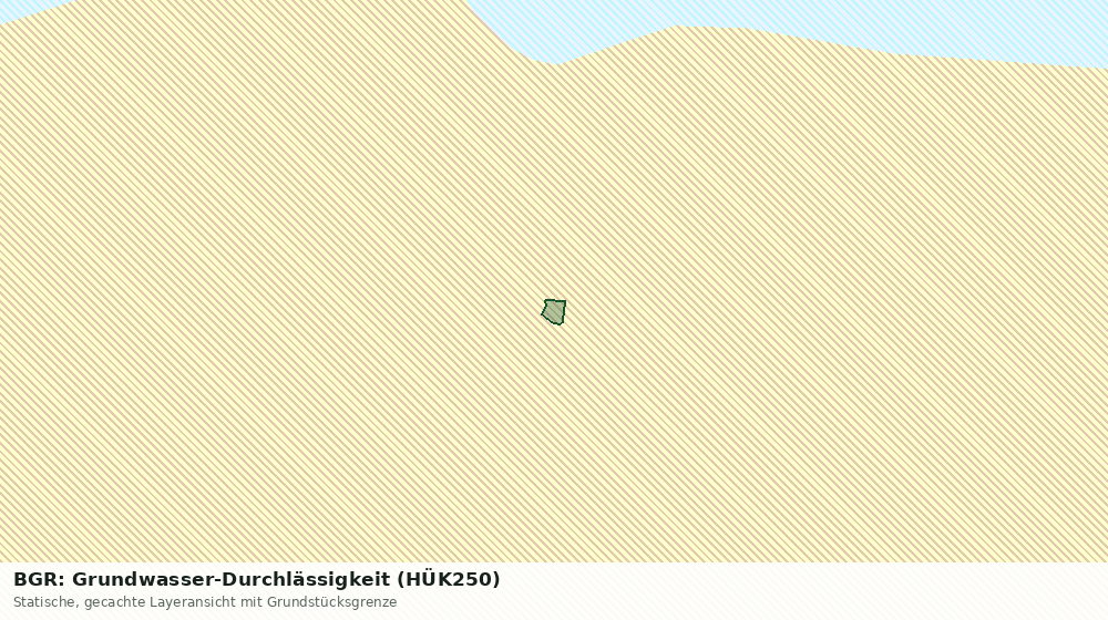 Statische Kartenansicht: BGR: Grundwasser-Durchlässigkeit (HÜK250)