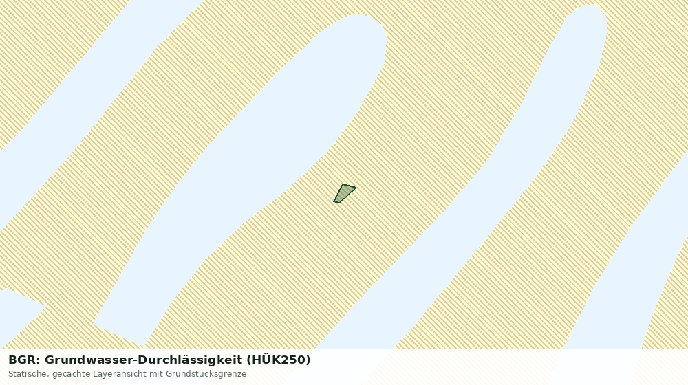 Statische Kartenansicht: BGR: Grundwasser-Durchlässigkeit (HÜK250)