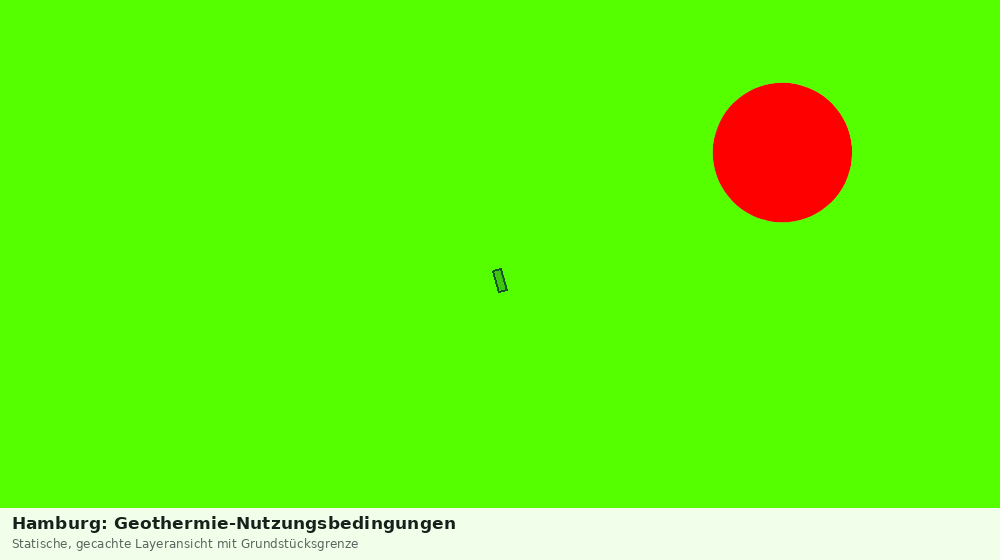 Statische Kartenansicht: Hamburg: Geothermie-Nutzungsbedingungen