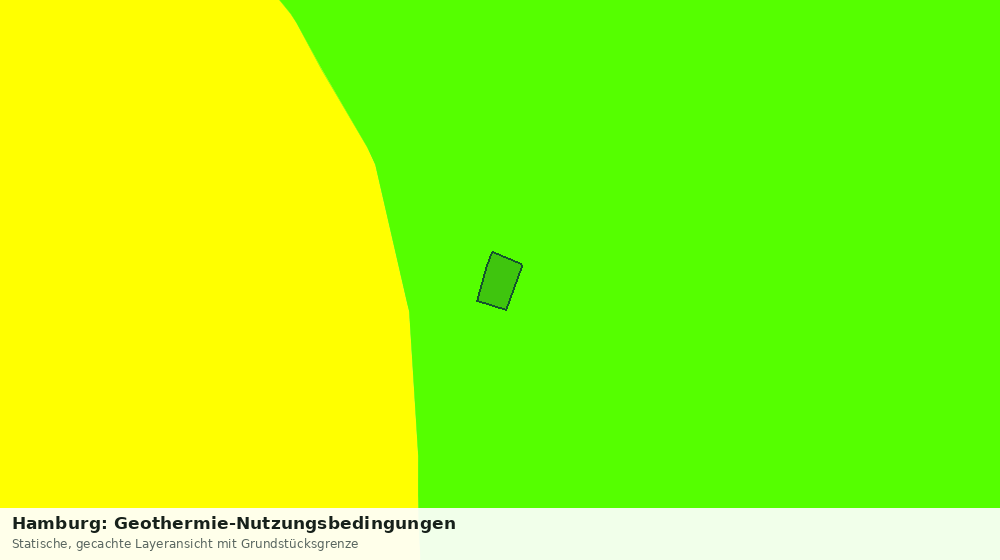 Statische Kartenansicht: Hamburg: Geothermie-Nutzungsbedingungen