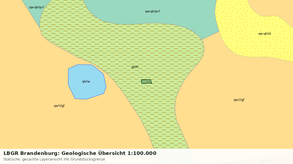Statische Kartenansicht: LBGR Brandenburg: Geologische Übersicht 1:100.000