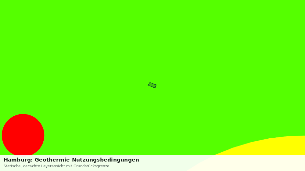 Statische Kartenansicht: Hamburg: Geothermie-Nutzungsbedingungen