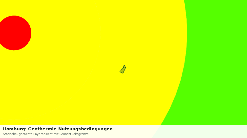 Statische Kartenansicht: Hamburg: Geothermie-Nutzungsbedingungen