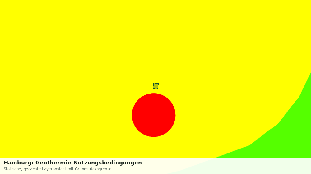 Statische Kartenansicht: Hamburg: Geothermie-Nutzungsbedingungen