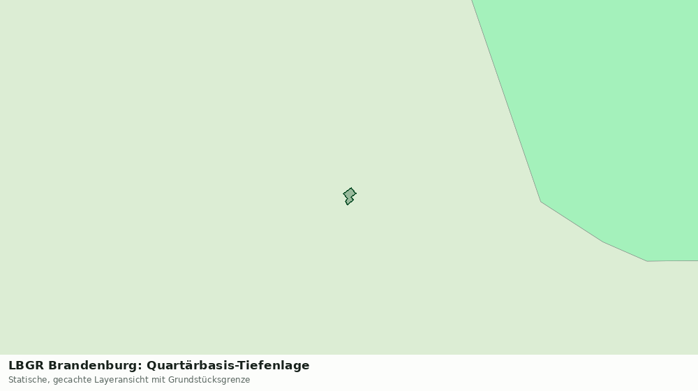 Statische Kartenansicht: LBGR Brandenburg: Quartärbasis-Tiefenlage