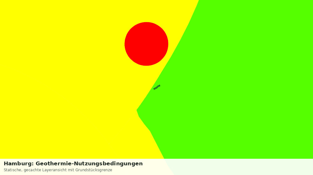 Statische Kartenansicht: Hamburg: Geothermie-Nutzungsbedingungen