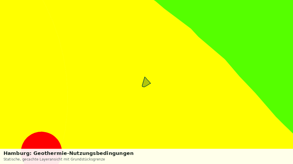 Statische Kartenansicht: Hamburg: Geothermie-Nutzungsbedingungen