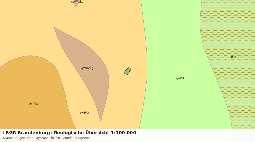Statische Kartenansicht: LBGR Brandenburg: Geologische Übersicht 1:100.000