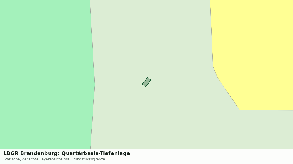 Statische Kartenansicht: LBGR Brandenburg: Quartärbasis-Tiefenlage