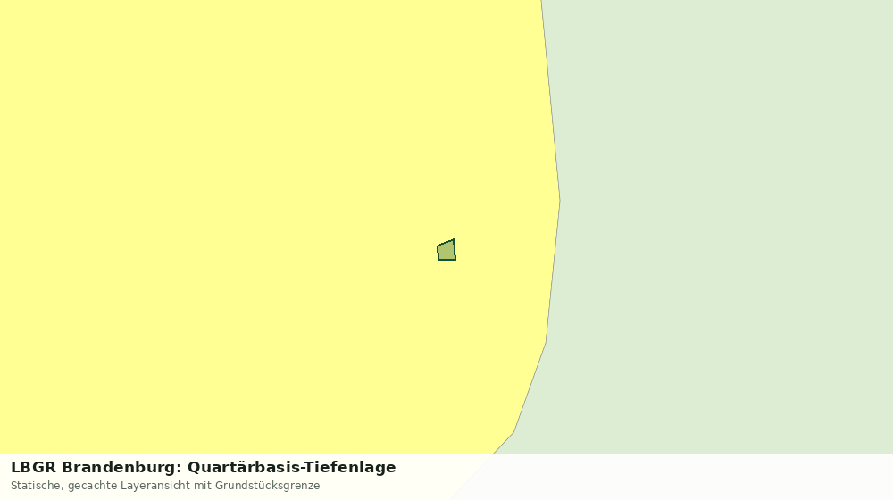 Statische Kartenansicht: LBGR Brandenburg: Quartärbasis-Tiefenlage