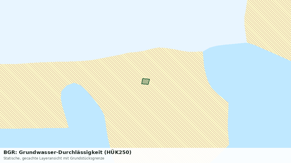 Statische Kartenansicht: BGR: Grundwasser-Durchlässigkeit (HÜK250)