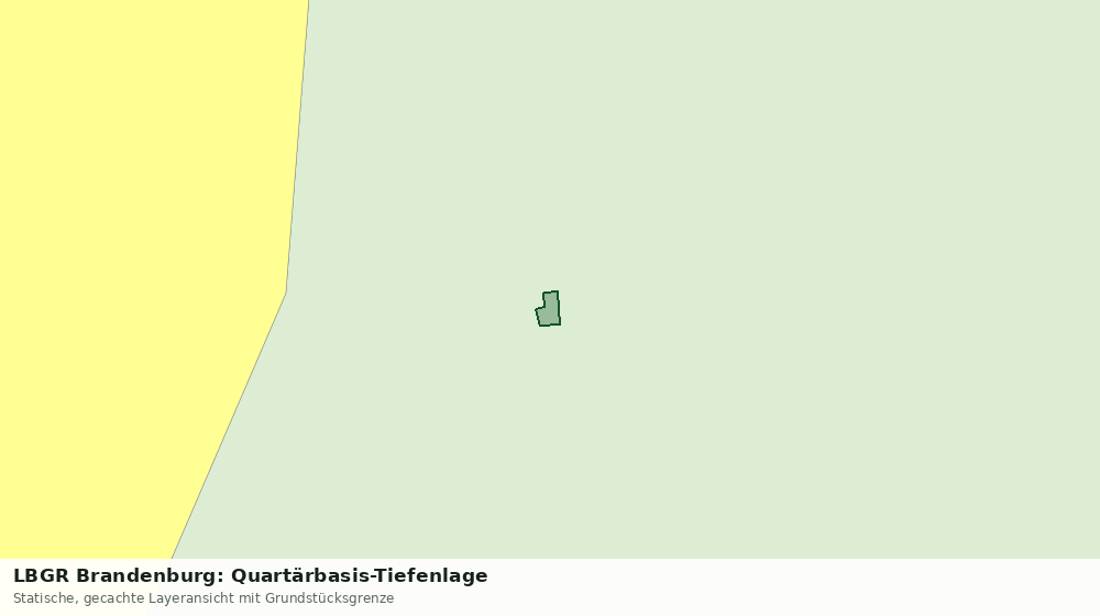 Statische Kartenansicht: LBGR Brandenburg: Quartärbasis-Tiefenlage