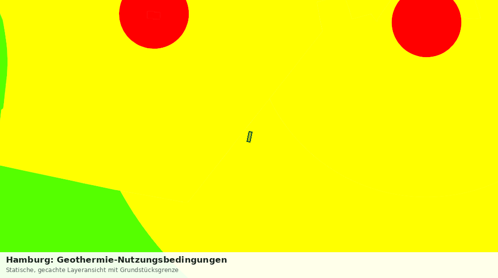 Statische Kartenansicht: Hamburg: Geothermie-Nutzungsbedingungen