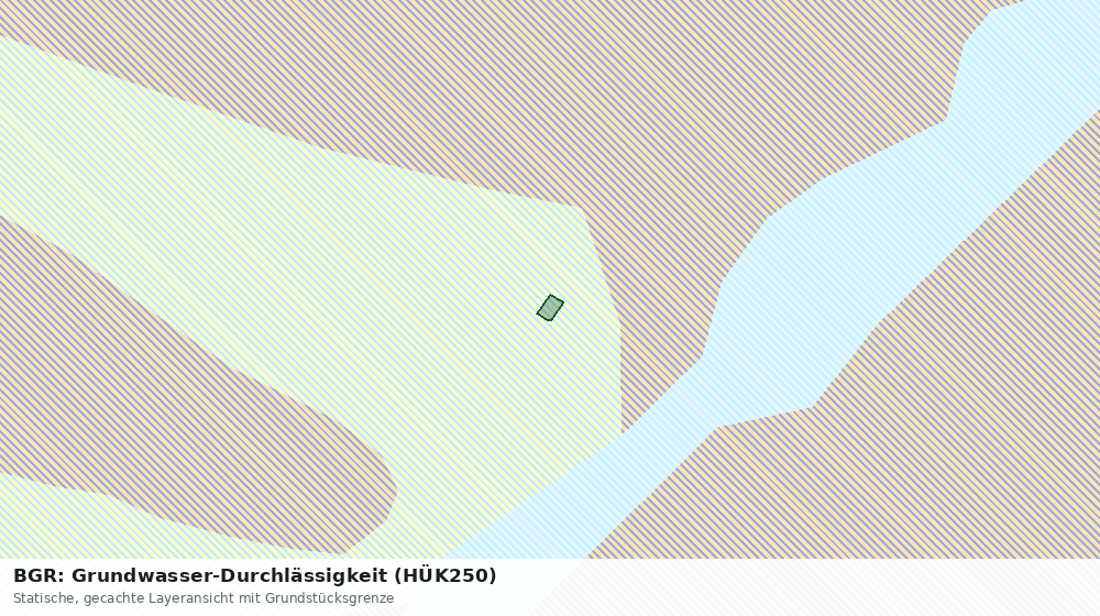 Statische Kartenansicht: BGR: Grundwasser-Durchlässigkeit (HÜK250)