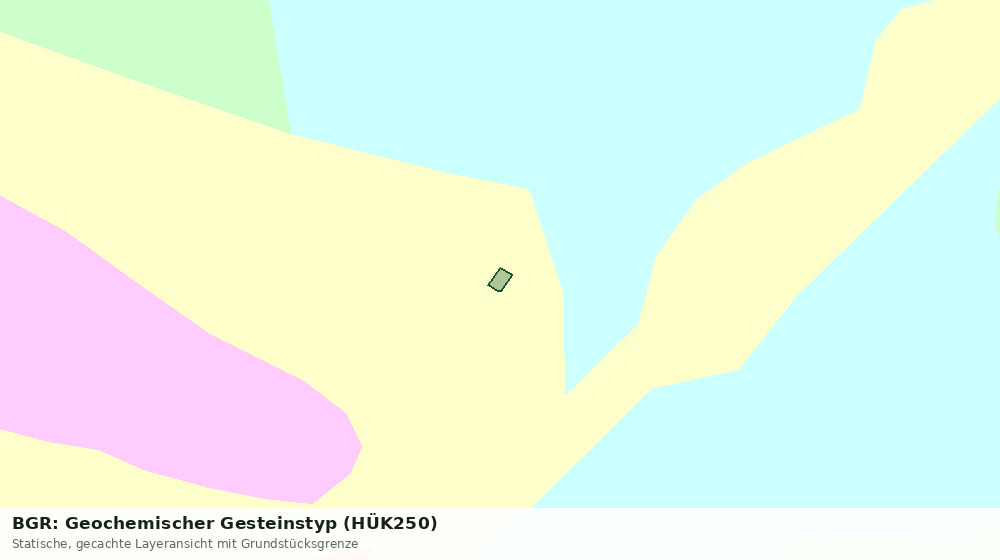 Statische Kartenansicht: BGR: Geochemischer Gesteinstyp (HÜK250)