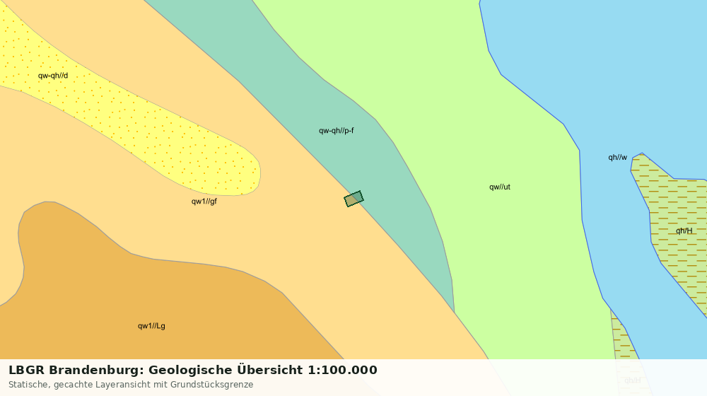 Statische Kartenansicht: LBGR Brandenburg: Geologische Übersicht 1:100.000