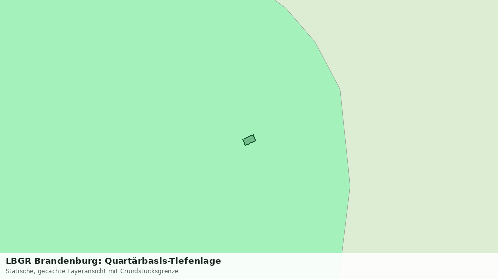 Statische Kartenansicht: LBGR Brandenburg: Quartärbasis-Tiefenlage