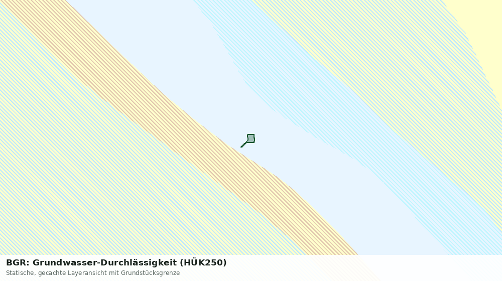 Statische Kartenansicht: BGR: Grundwasser-Durchlässigkeit (HÜK250)