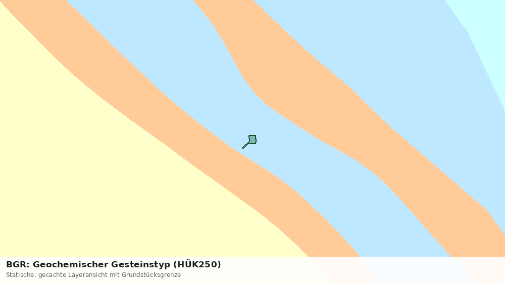 Statische Kartenansicht: BGR: Geochemischer Gesteinstyp (HÜK250)