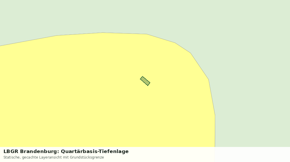 Statische Kartenansicht: LBGR Brandenburg: Quartärbasis-Tiefenlage