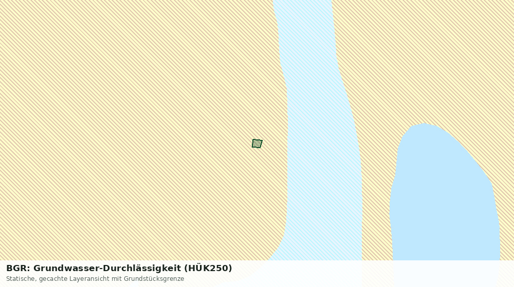 Statische Kartenansicht: BGR: Grundwasser-Durchlässigkeit (HÜK250)