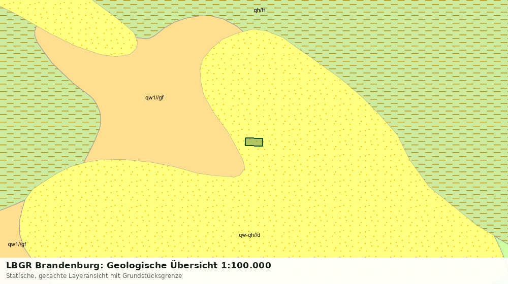 Statische Kartenansicht: LBGR Brandenburg: Geologische Übersicht 1:100.000