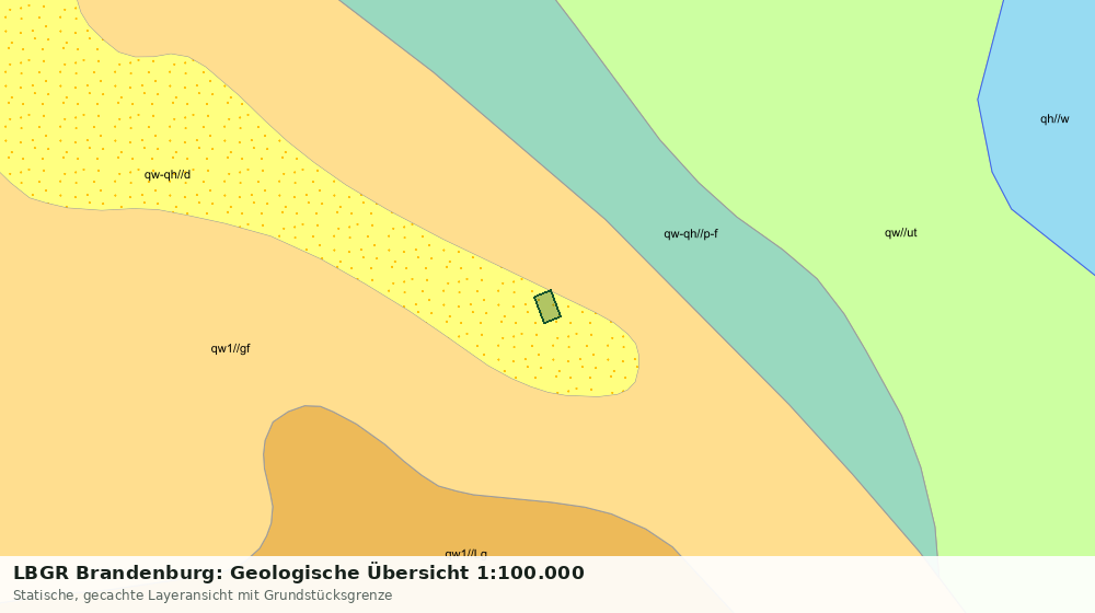 Statische Kartenansicht: LBGR Brandenburg: Geologische Übersicht 1:100.000