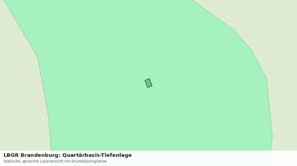 Statische Kartenansicht: LBGR Brandenburg: Quartärbasis-Tiefenlage