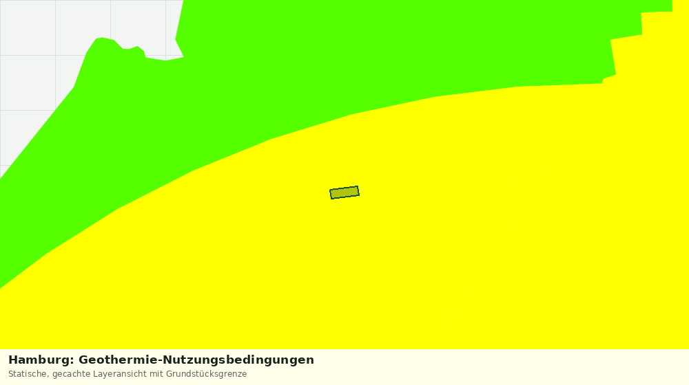 Statische Kartenansicht: Hamburg: Geothermie-Nutzungsbedingungen
