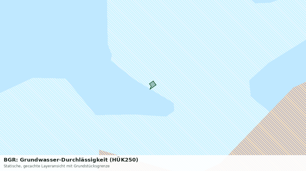 Statische Kartenansicht: BGR: Grundwasser-Durchlässigkeit (HÜK250)