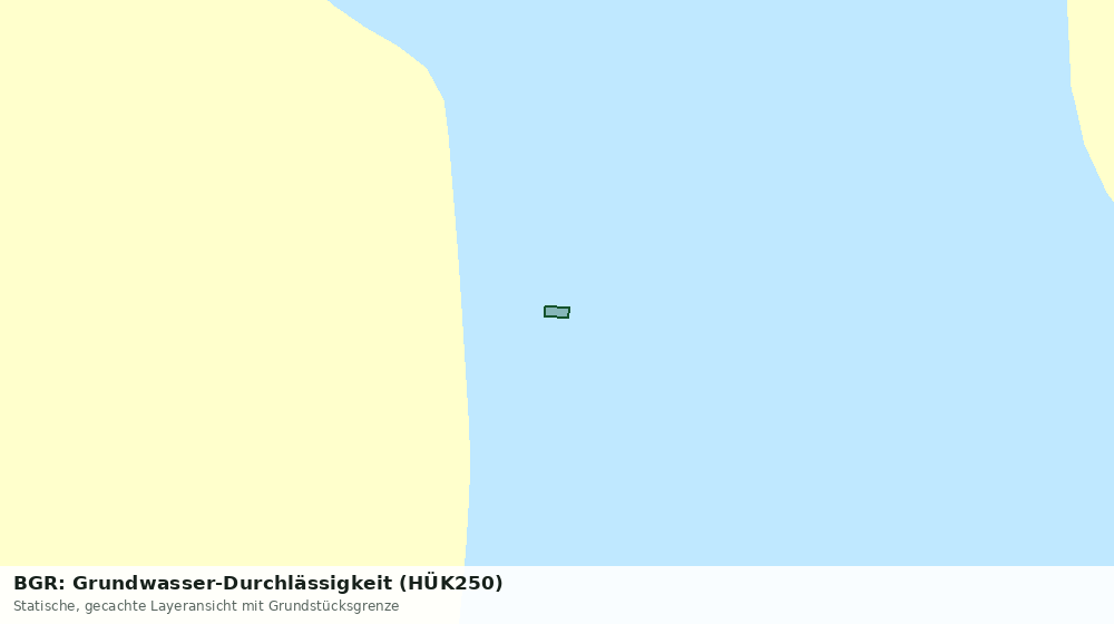 Statische Kartenansicht: BGR: Grundwasser-Durchlässigkeit (HÜK250)