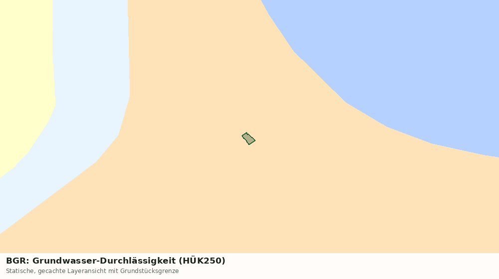 Statische Kartenansicht: BGR: Grundwasser-Durchlässigkeit (HÜK250)
