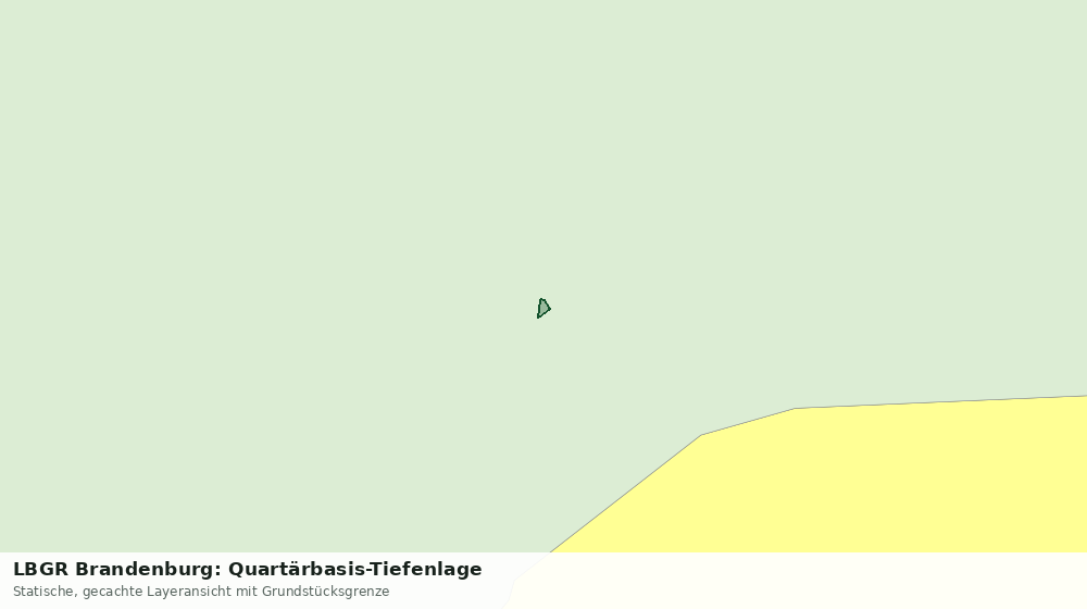 Statische Kartenansicht: LBGR Brandenburg: Quartärbasis-Tiefenlage