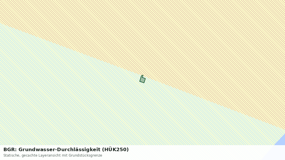 Statische Kartenansicht: BGR: Grundwasser-Durchlässigkeit (HÜK250)