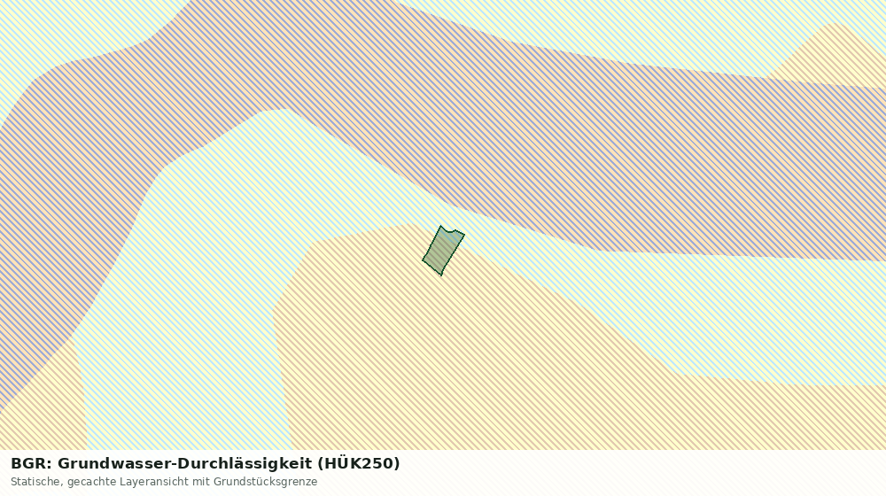 Statische Kartenansicht: BGR: Grundwasser-Durchlässigkeit (HÜK250)