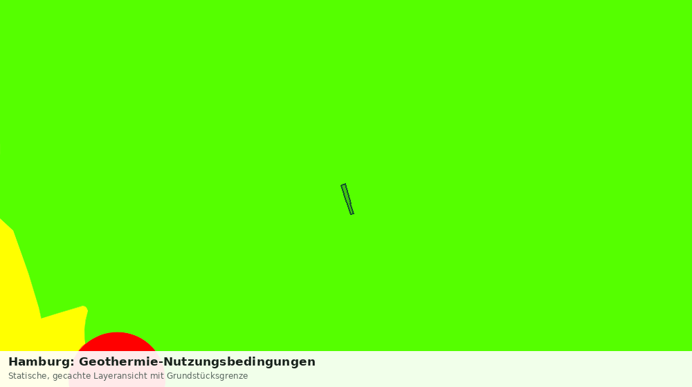 Statische Kartenansicht: Hamburg: Geothermie-Nutzungsbedingungen