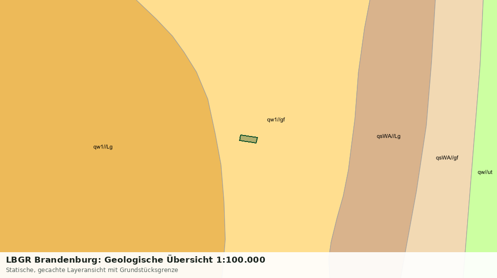 Statische Kartenansicht: LBGR Brandenburg: Geologische Übersicht 1:100.000