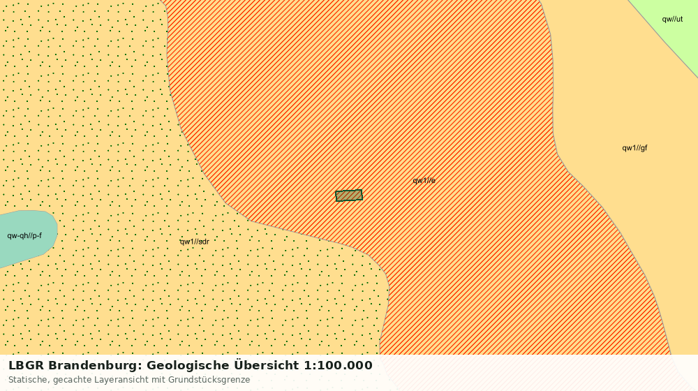 Statische Kartenansicht: LBGR Brandenburg: Geologische Übersicht 1:100.000