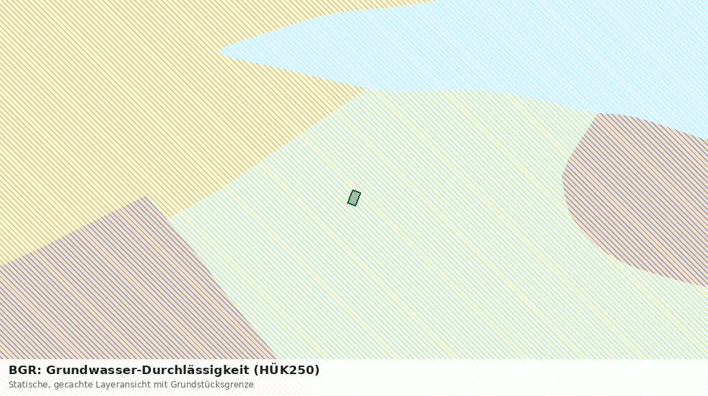 Statische Kartenansicht: BGR: Grundwasser-Durchlässigkeit (HÜK250)