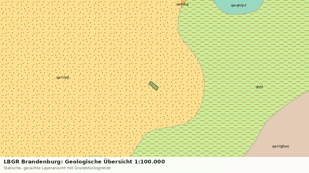 Statische Kartenansicht: LBGR Brandenburg: Geologische Übersicht 1:100.000