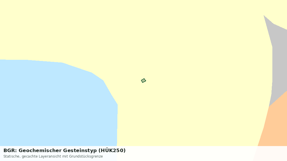 Statische Kartenansicht: BGR: Geochemischer Gesteinstyp (HÜK250)