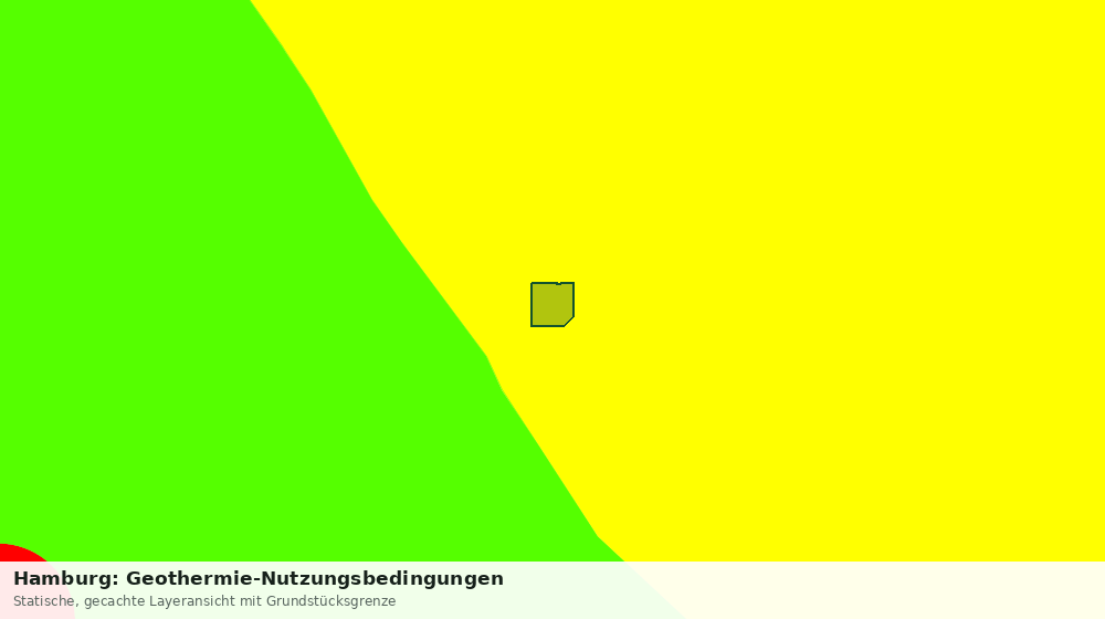 Statische Kartenansicht: Hamburg: Geothermie-Nutzungsbedingungen