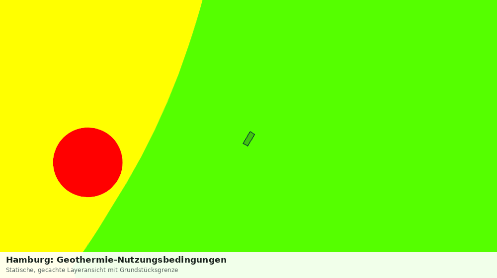 Statische Kartenansicht: Hamburg: Geothermie-Nutzungsbedingungen