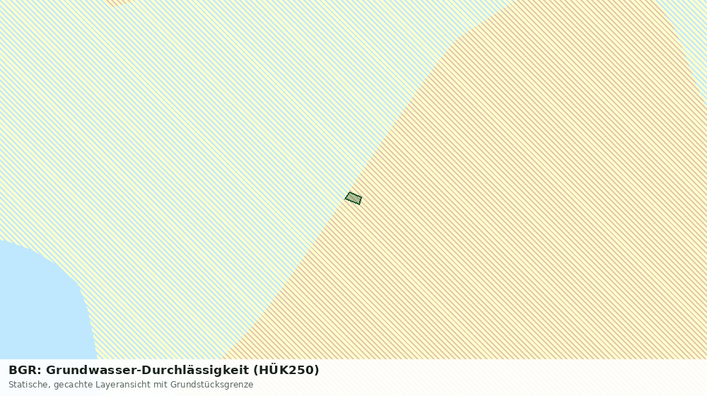 Statische Kartenansicht: BGR: Grundwasser-Durchlässigkeit (HÜK250)